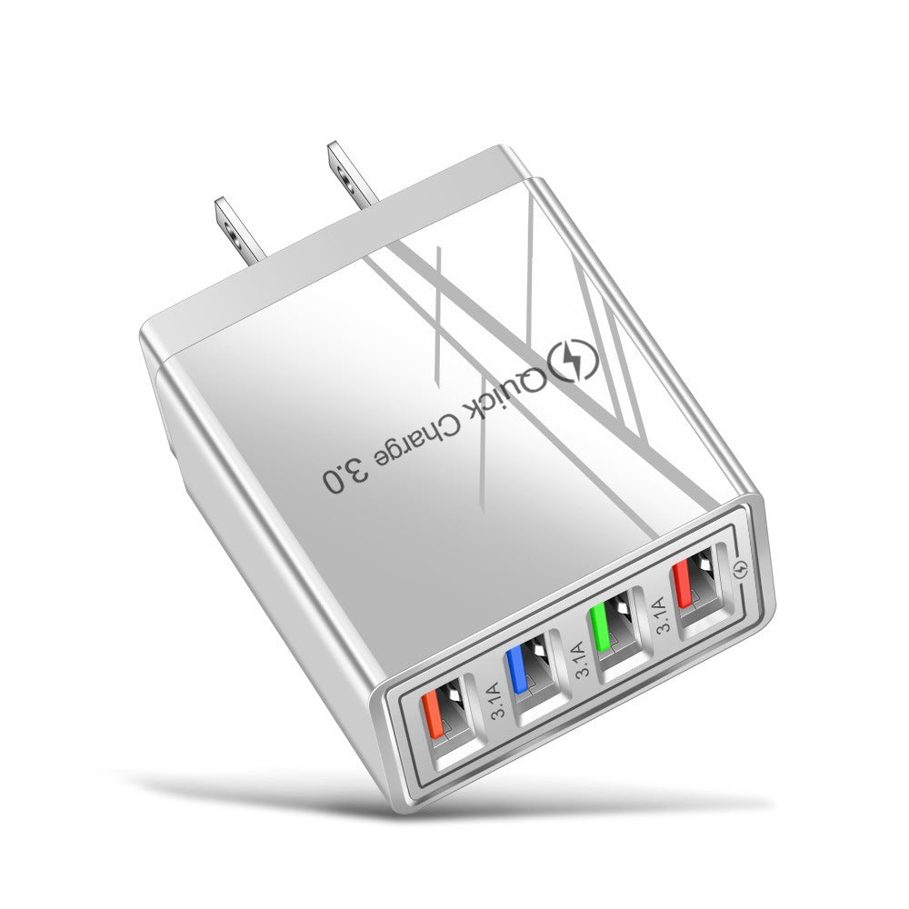 USB Charger Quick Charge 3.0 4 Phone Adapter
