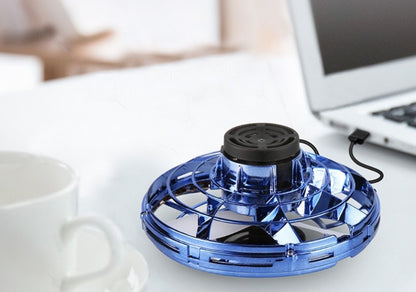 Toy Drone LED UFO Type Flying Helicopter Spinner Toy Kids