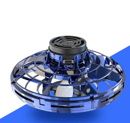 Toy Drone LED UFO Type Flying Helicopter Spinner Toy Kids